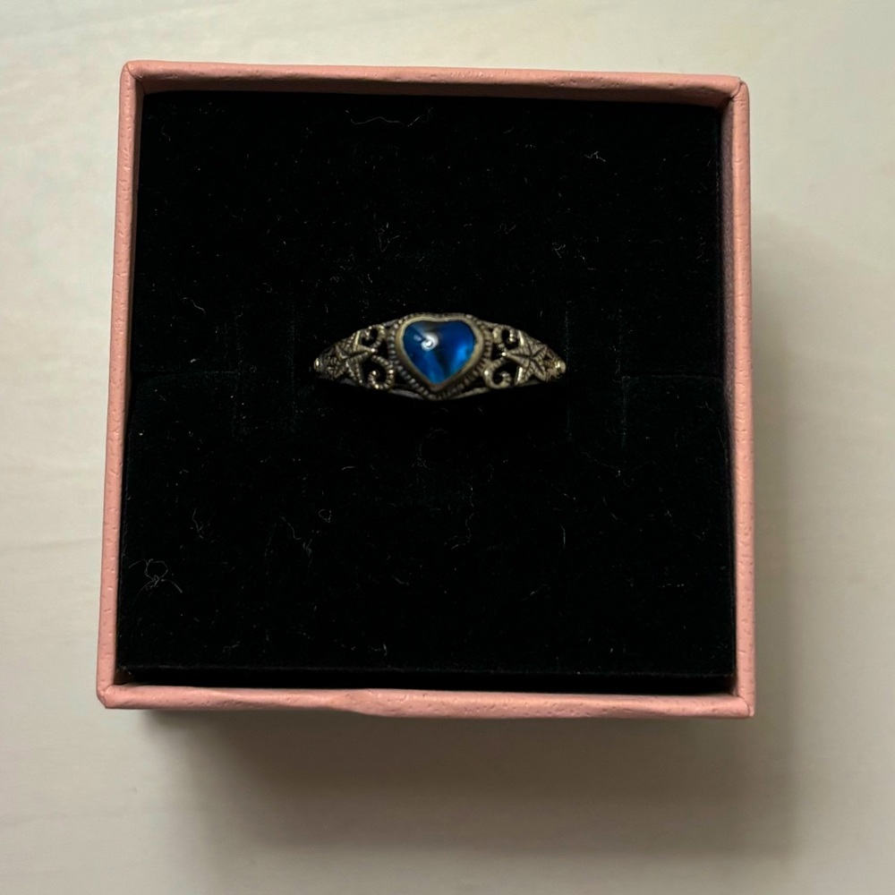 Blue Cat Eye Beach Ring